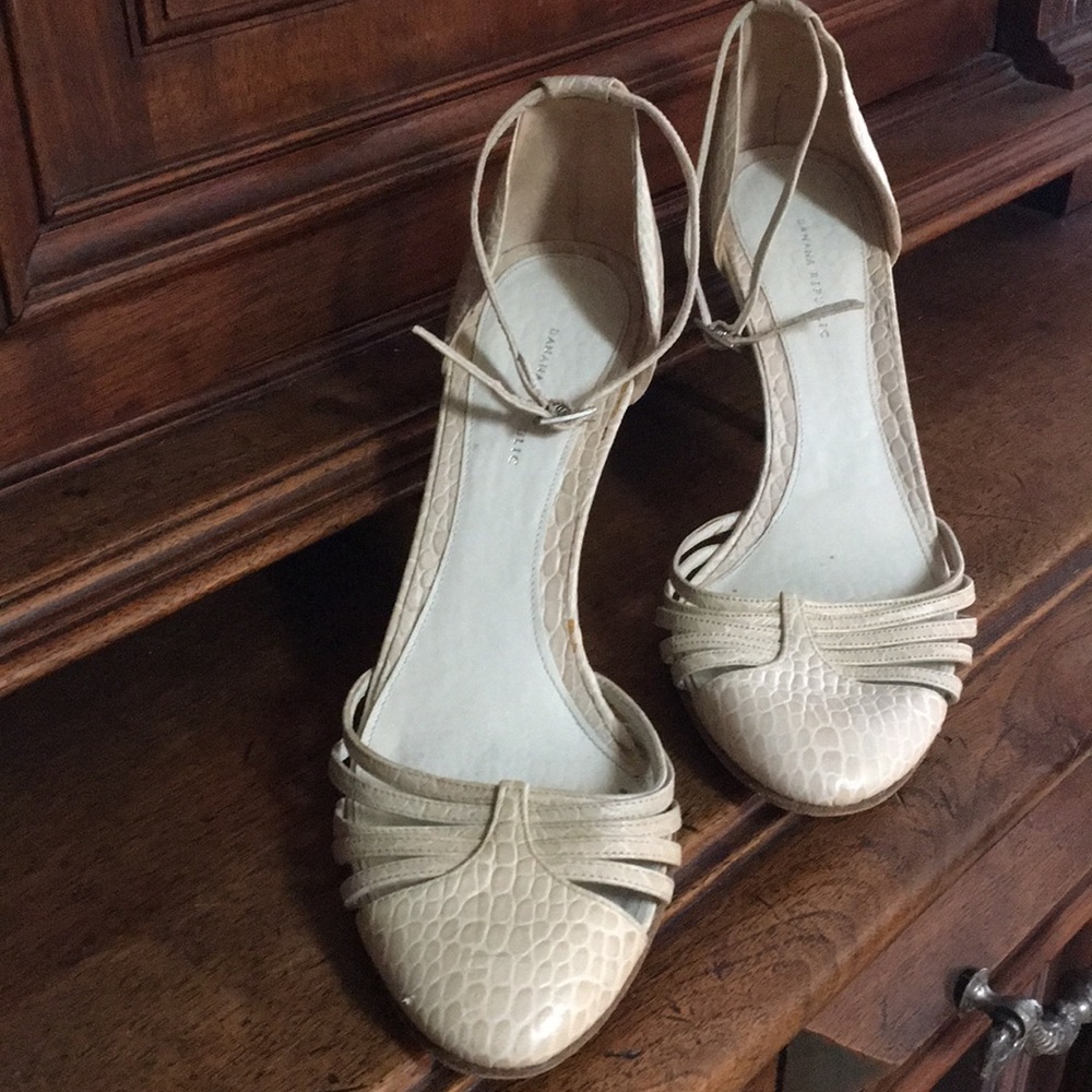 Banana Republic ankle strap heels